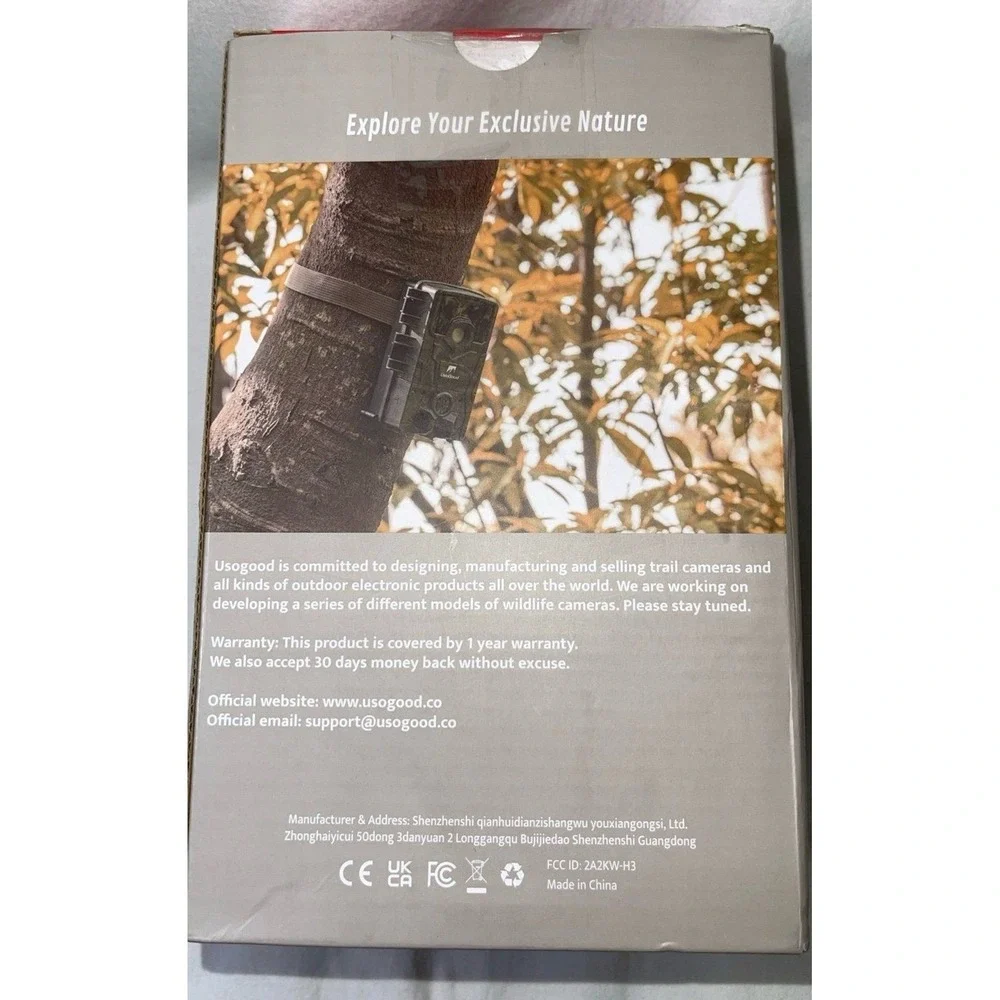 USOGOOD 4K 30FPS Trail Camera Night Vision Motion Activated Game Camera